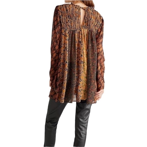 Free People Merrie Mix Print Tunic Small NWT - Picture 4 of 4